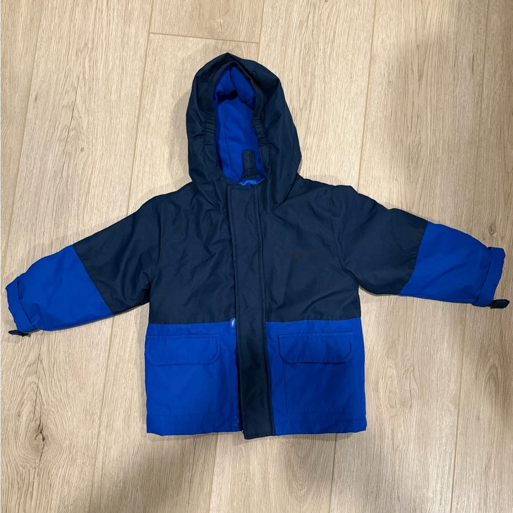 Swiss Tech Kids Navy and Royal Blue Raincoat